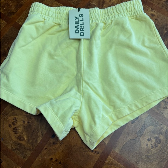Daily Drills Women's Light Yellow Athletic Shorts - Picture 2 of 2